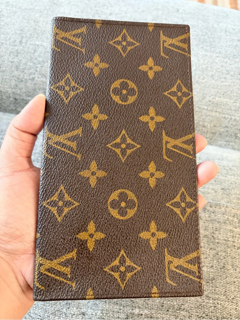 Vintage Louis Vuitton Monogram Checkbook
